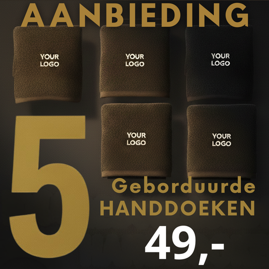 Geborduurde Hankddoeken 5x