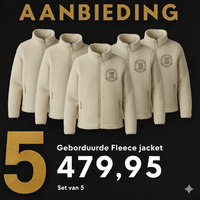 Fleece Jacket Geborduurd (5 x)