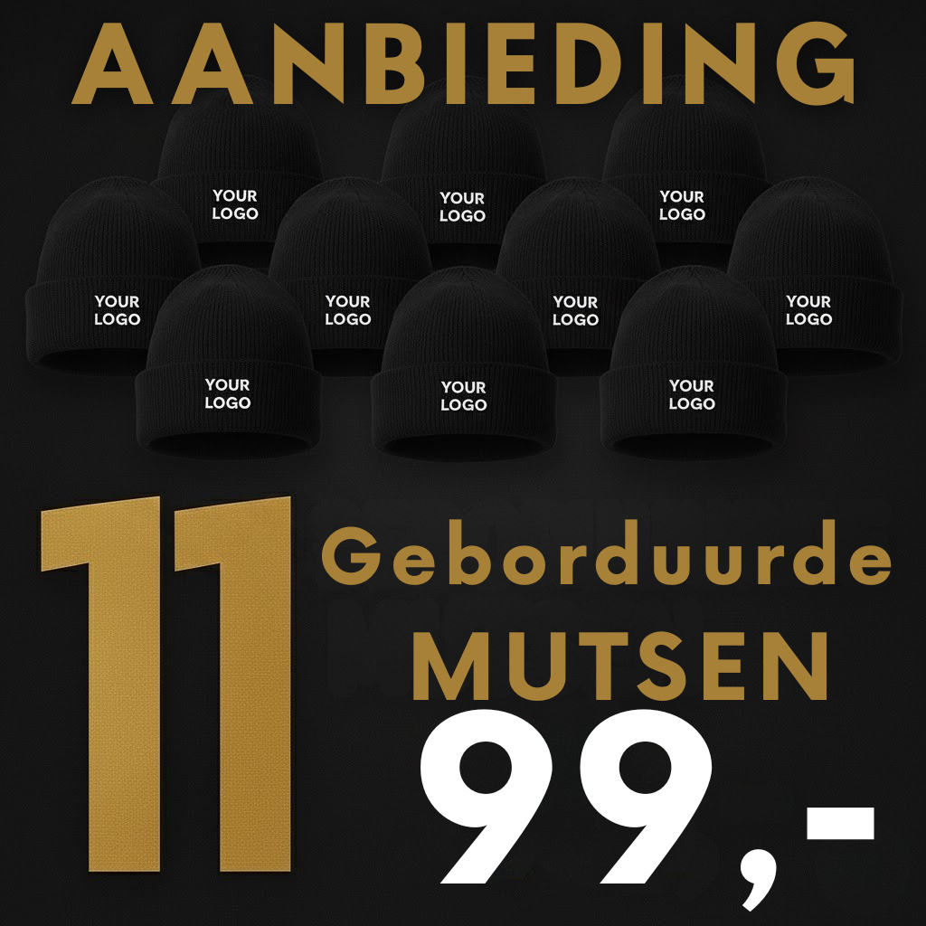 Geborduurde Mutsen 11x