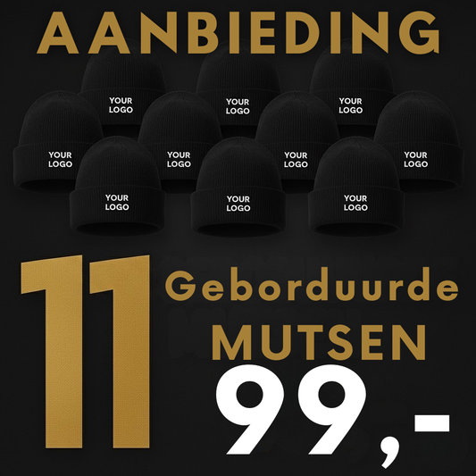 Geborduurde Mutsen 11x