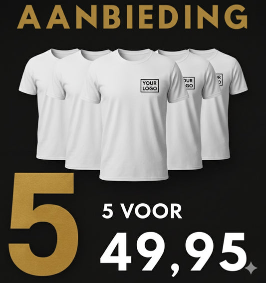 BASIC ROUND NECK T-SHIRT ( 5 x)